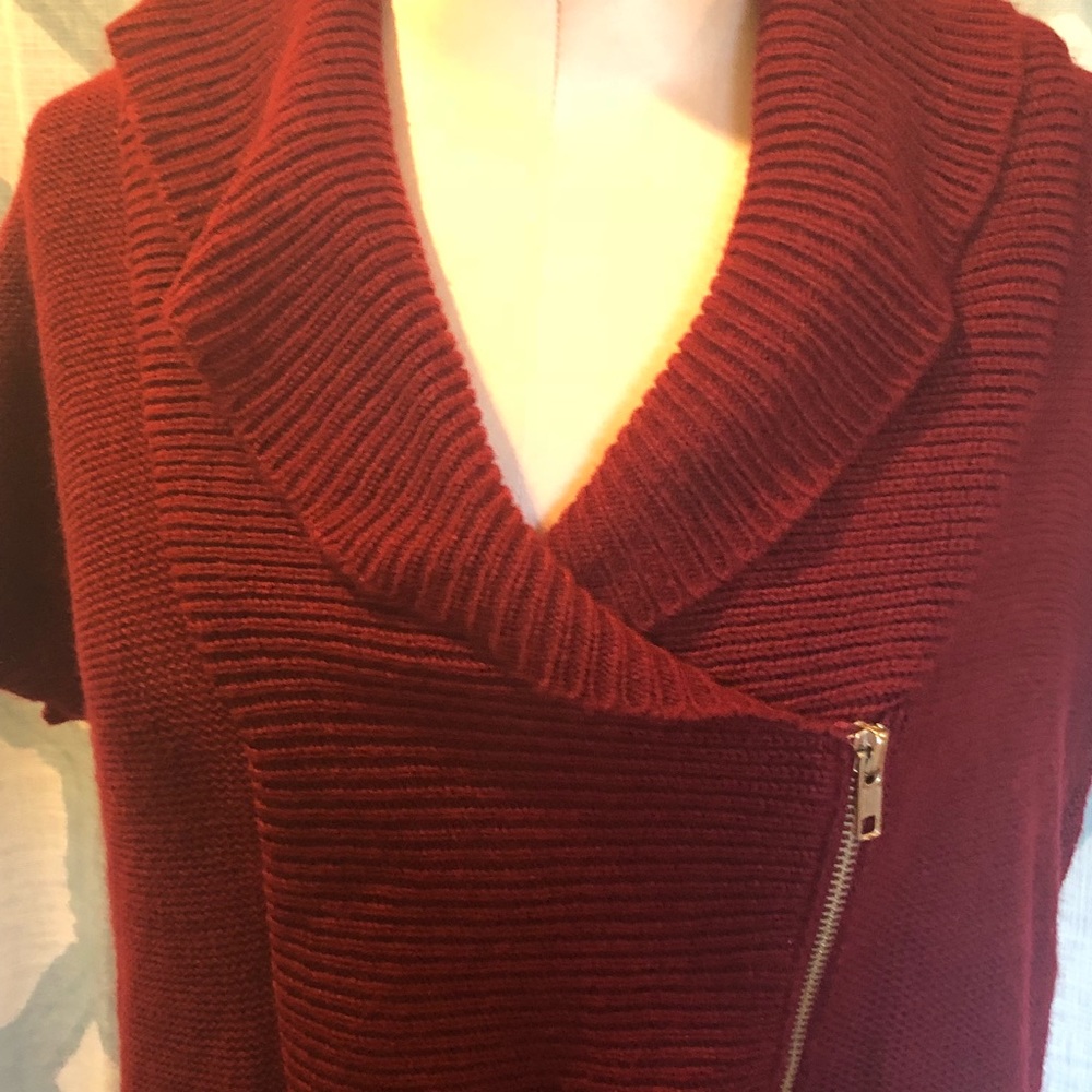 Short sleeve sweater dress